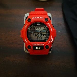 G Shock mens red watch.